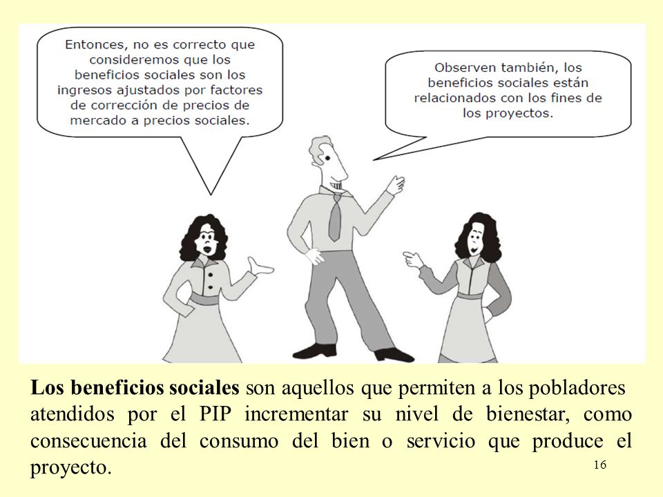 Los beneficios sociales son aquellos que permiten a los pobladores