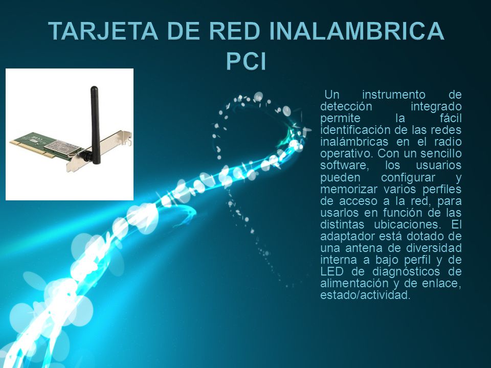 TARJETA DE RED INALAMBRICA PCI