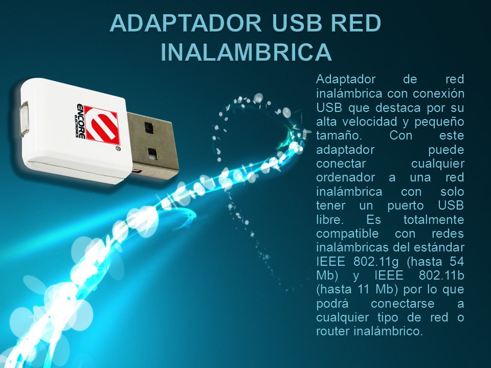ADAPTADOR USB RED INALAMBRICA
