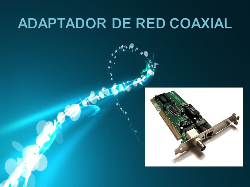 ADAPTADOR DE RED COAXIAL