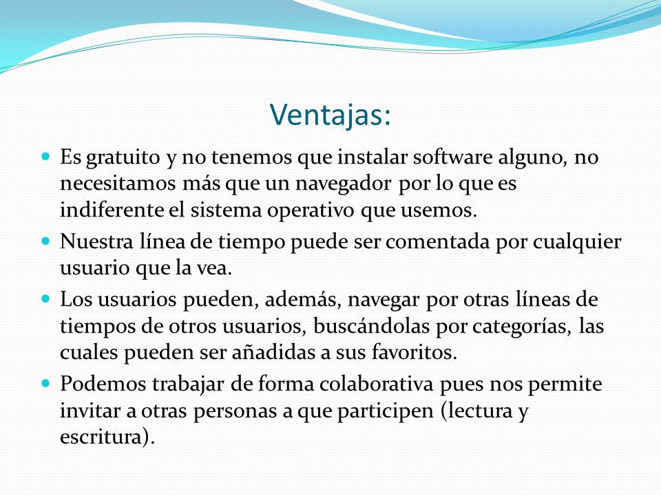 Ventajas: