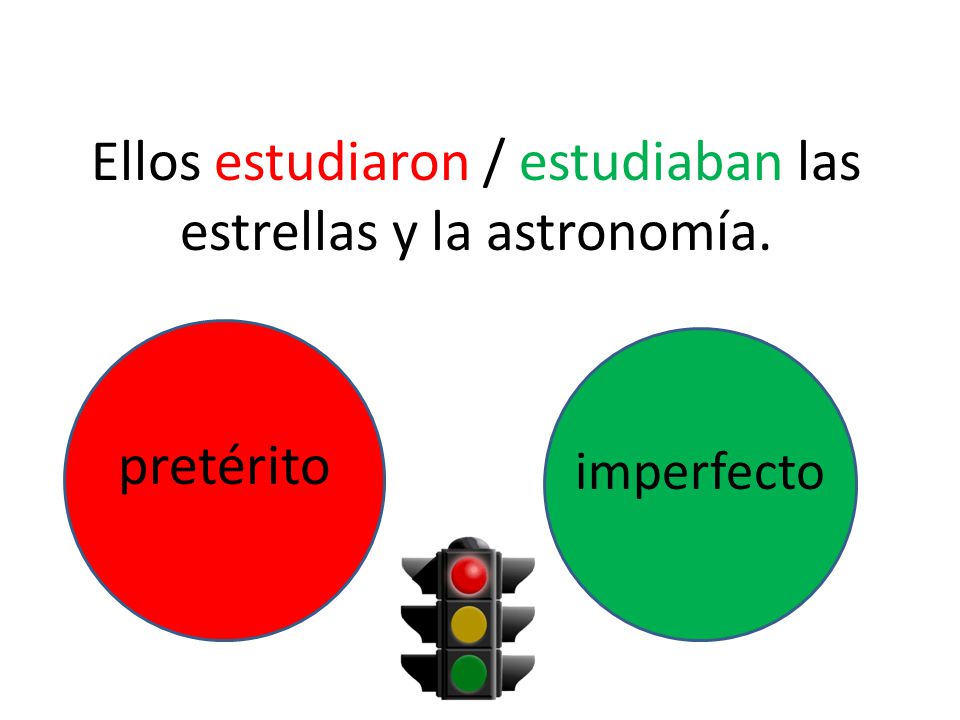 Ellos estudiaron / estudiaban las estrellas y la astronomía.