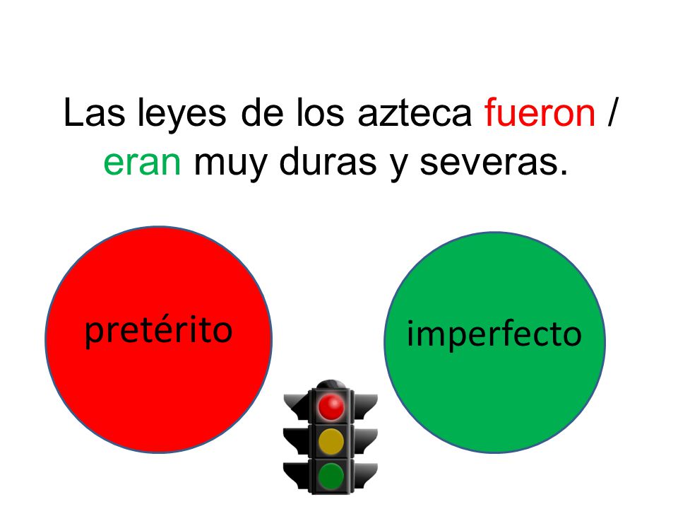 Las leyes de los azteca fueron / eran muy duras y severas.