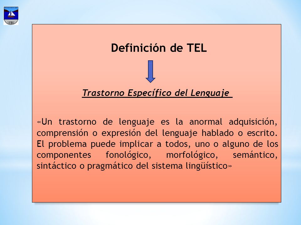 Trastorno Específico del Lenguaje