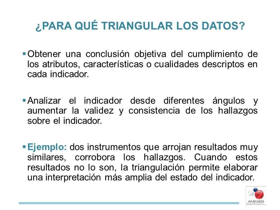 ¿PARA QUÉ TRIANGULAR LOS DATOS