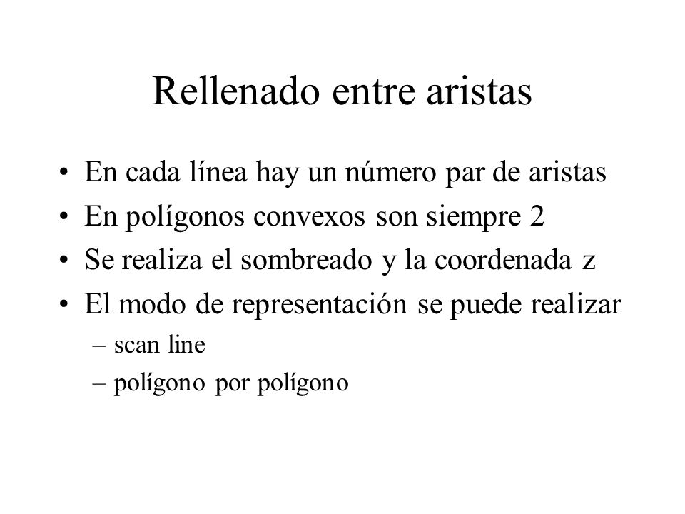 Rellenado entre aristas