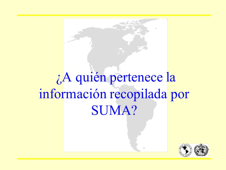 ¿A quién pertenece la información recopilada por SUMA