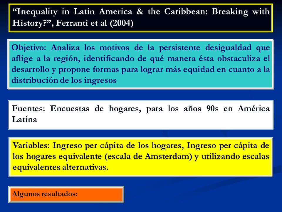 Inequality in Latin America & the Caribbean: Breaking with History