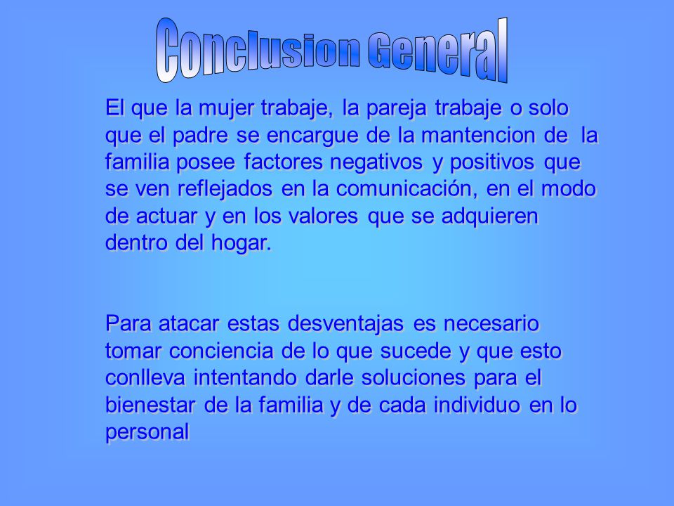 Conclusion General