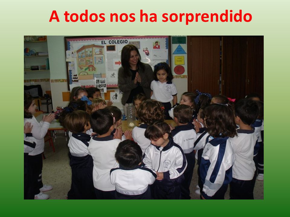 A todos nos ha sorprendido