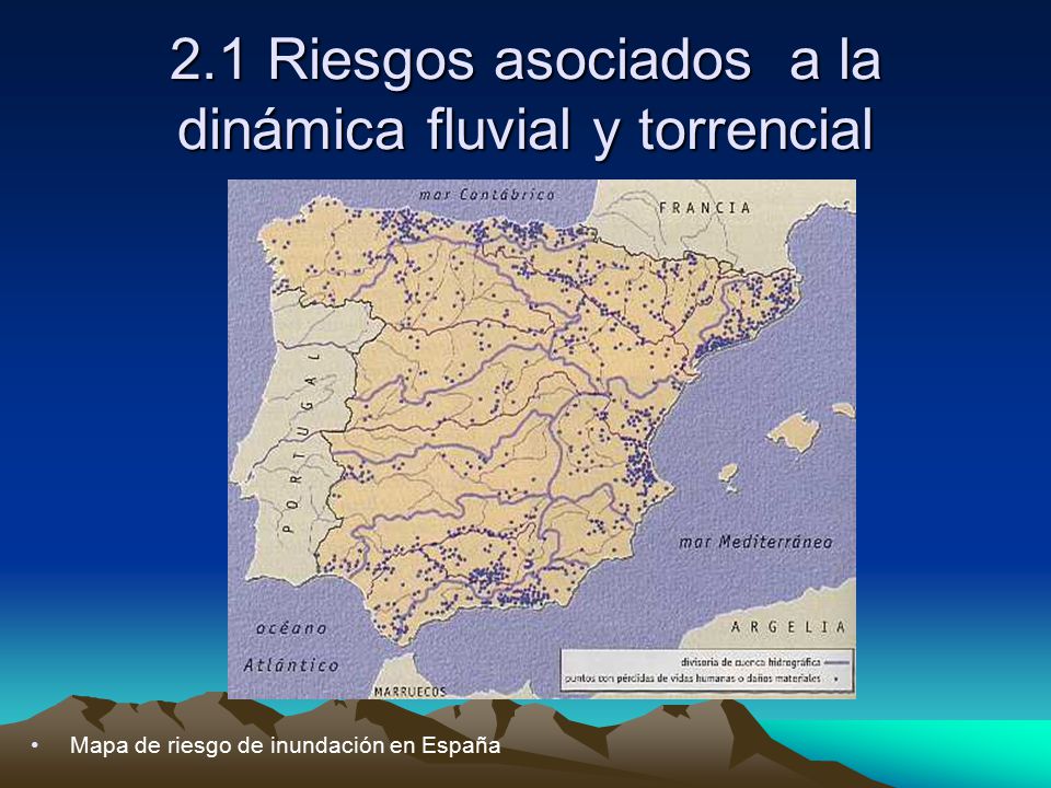 2.1 Riesgos asociados a la dinámica fluvial y torrencial