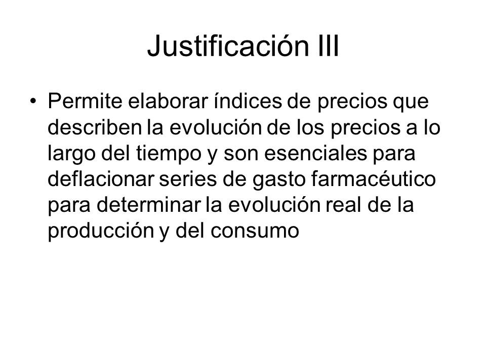 Justificación III