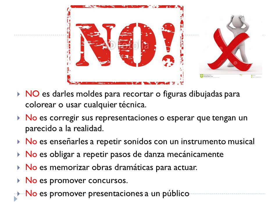 NO es darles moldes para recortar o figuras dibujadas para colorear o usar cualquier técnica.