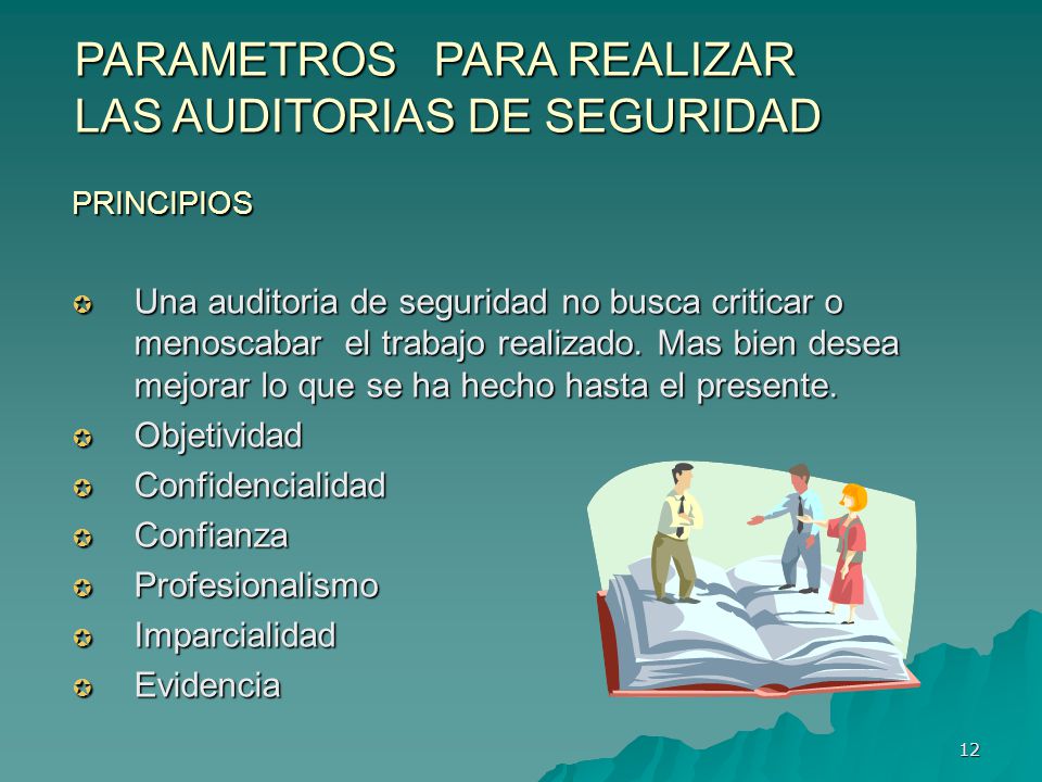 PARAMETROS PARA REALIZAR LAS AUDITORIAS DE SEGURIDAD