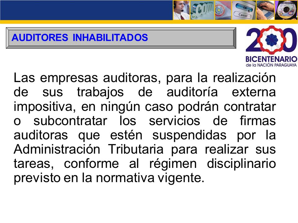 AUDITORES INHABILITADOS