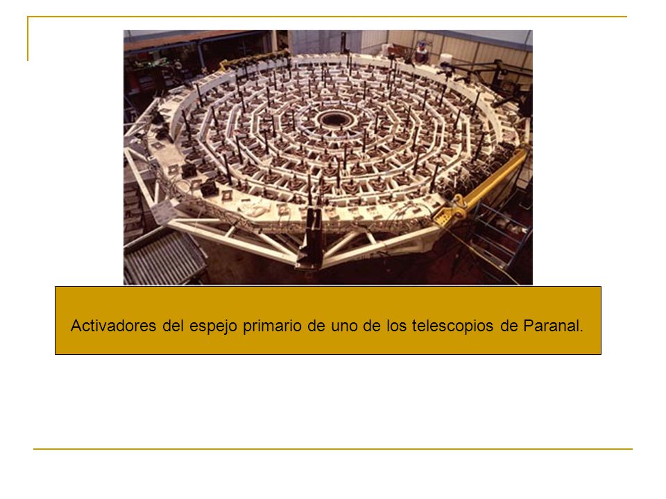 Activadores del espejo primario de uno de los telescopios de Paranal.