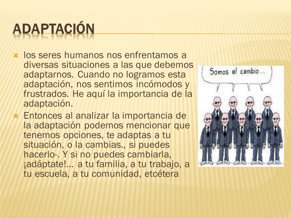 ADAPTACIÓN
