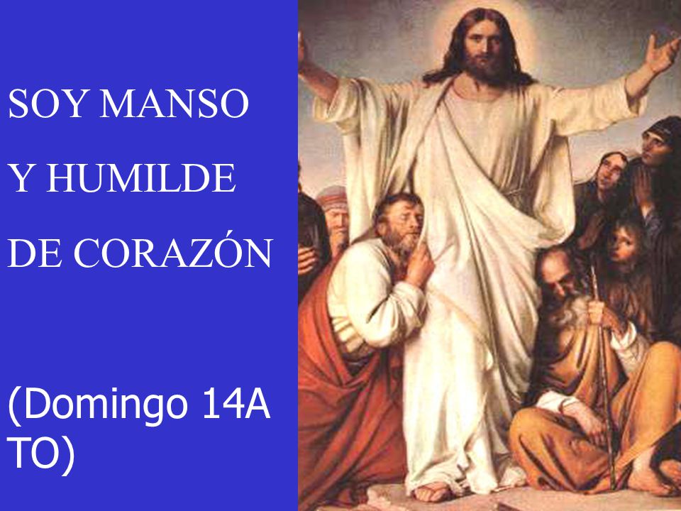SOY MANSO Y HUMILDE DE CORAZÓN (Domingo 14A TO)