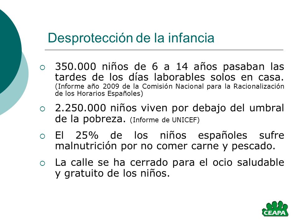 Desprotección de la infancia
