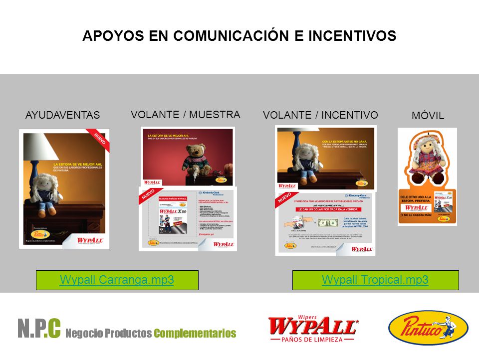 APOYOS EN COMUNICACIÓN E INCENTIVOS