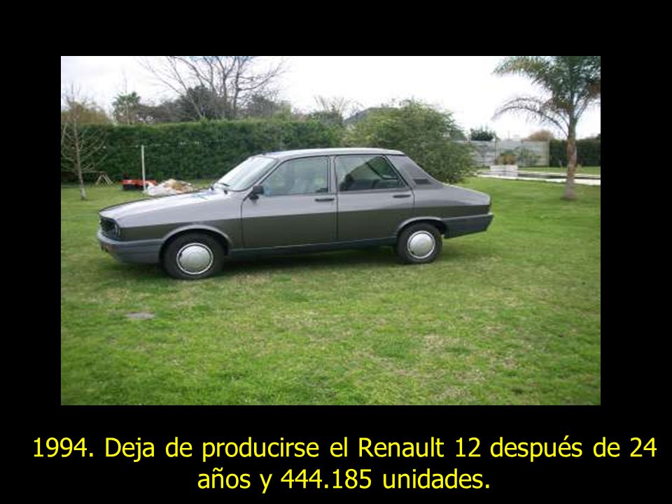 1994. Deja de producirse el Renault 12 después de 24 años y 444