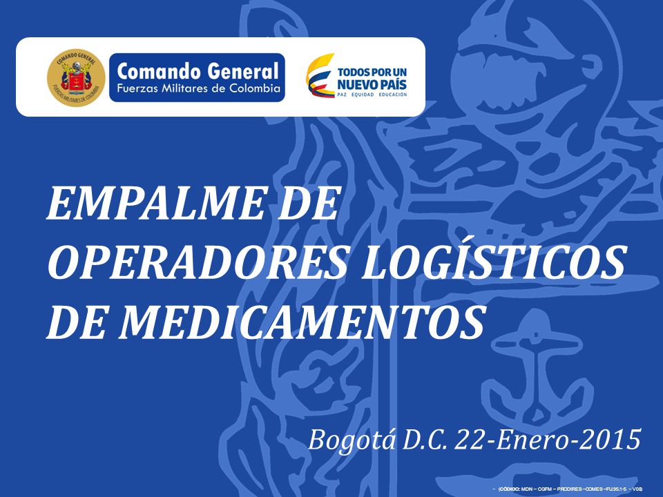 - (CÓDIGO: MDN – CGFM – PRODIRES –COMES –FU V08)