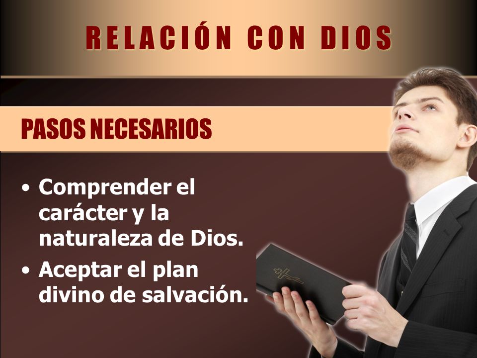 R E L A C I Ó N C O N D I O S PASOS NECESARIOS