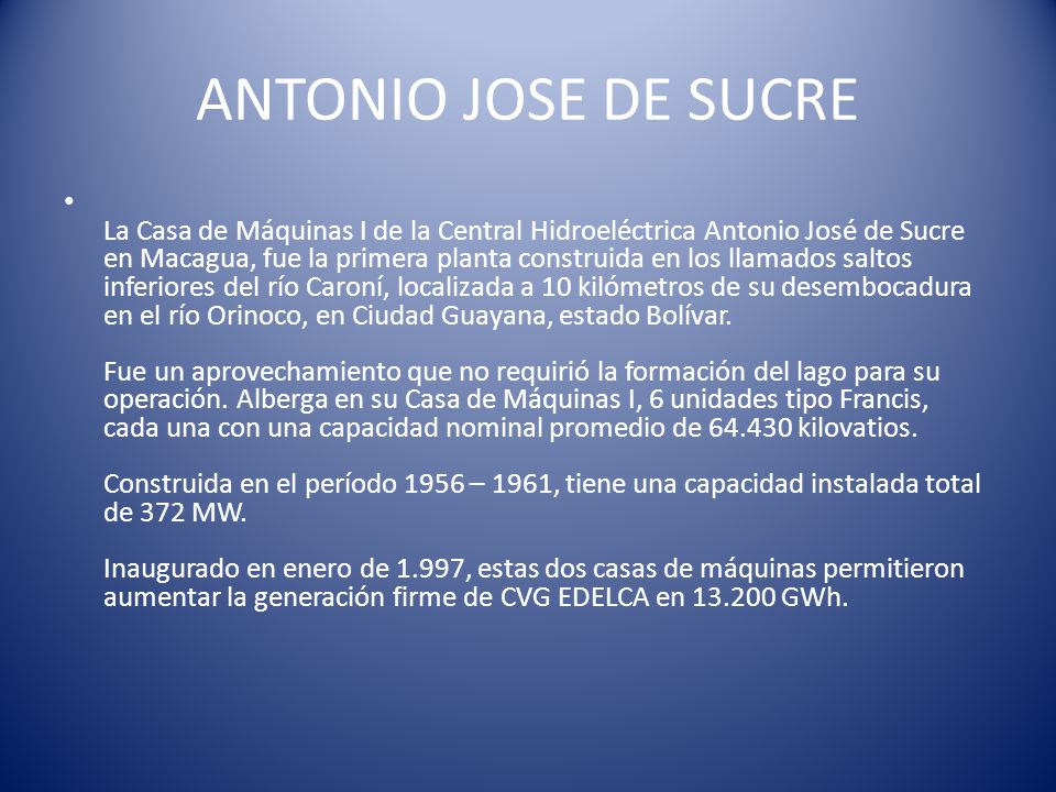ANTONIO JOSE DE SUCRE