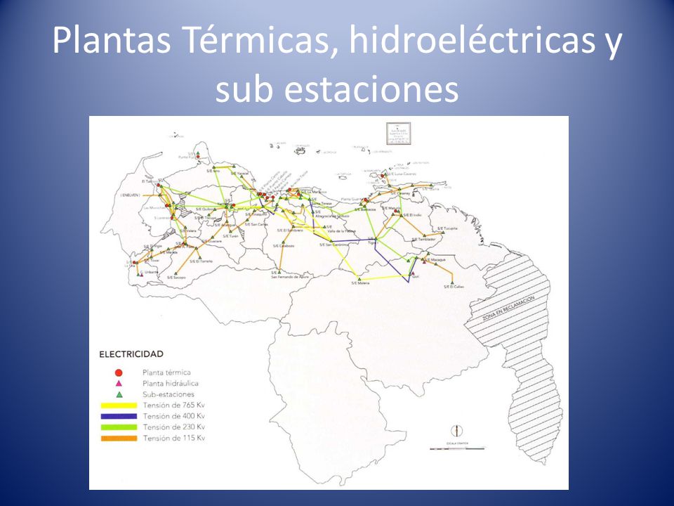 Plantas Térmicas, hidroeléctricas y sub estaciones