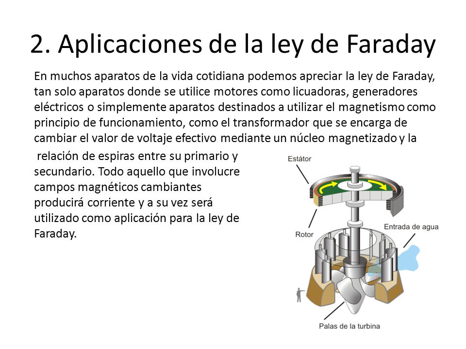 2. Aplicaciones de la ley de Faraday