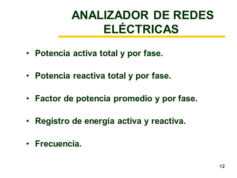 ANALIZADOR DE REDES ELÉCTRICAS
