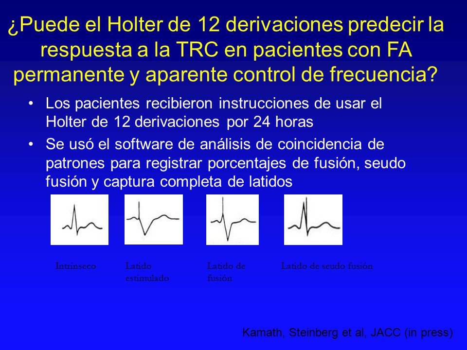 ¿Puede el Holter de 12 derivaciones predecir la respuesta a la TRC en pacientes con FA permanente y aparente control de frecuencia