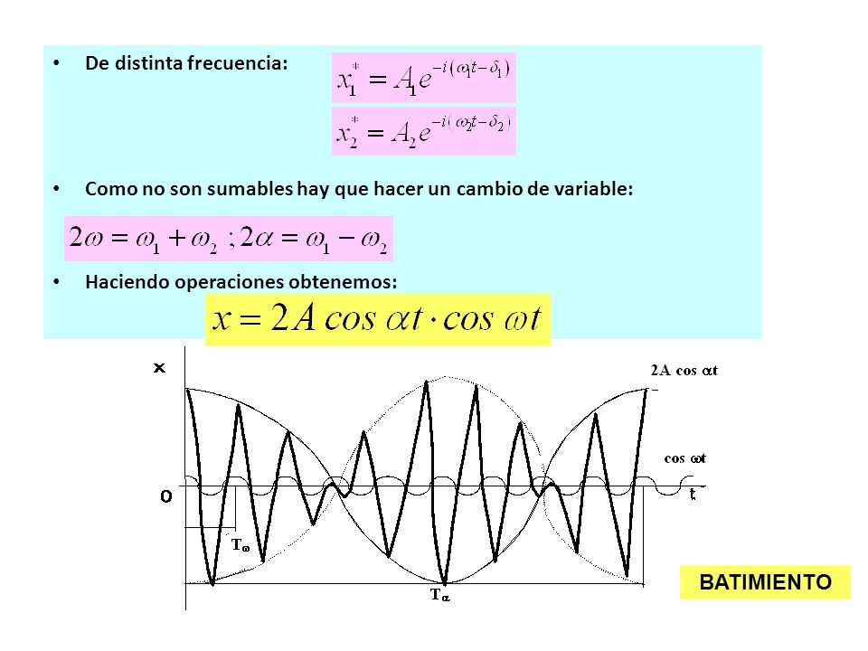 De distinta frecuencia: