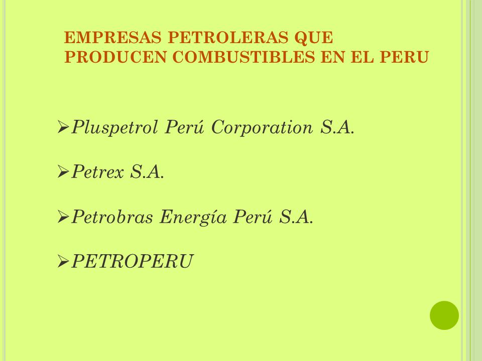 Pluspetrol Perú Corporation S.A. Petrex S.A.