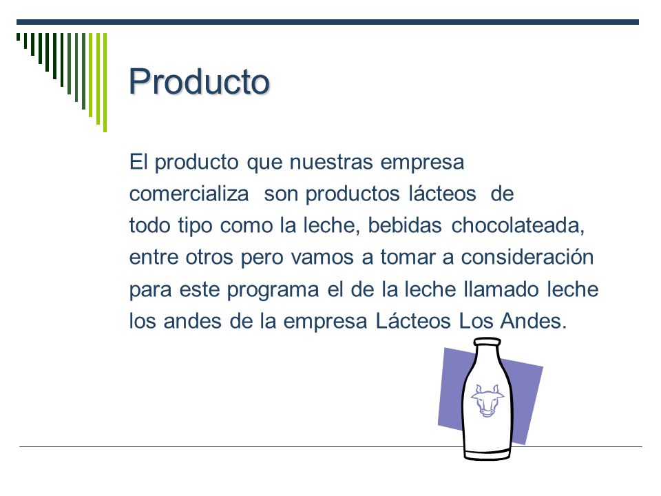 Producto El producto que nuestras empresa