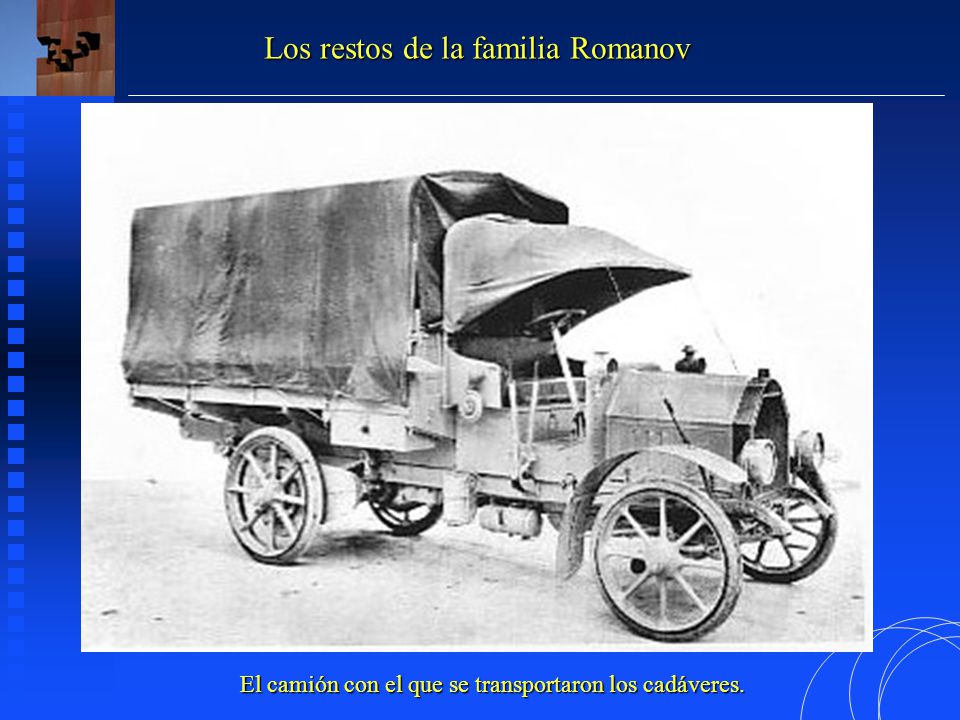 El camión con el que se transportaron los cadáveres.