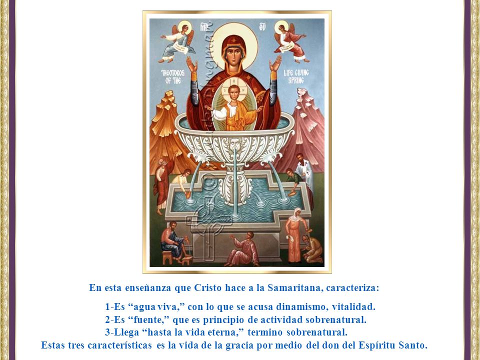 En esta enseñanza que Cristo hace a la Samaritana, caracteriza: