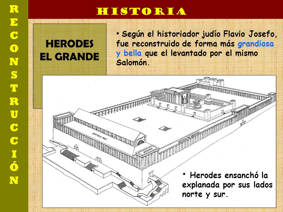 R E C O N S T R U C C I Ó N HERODES EL GRANDE Historia