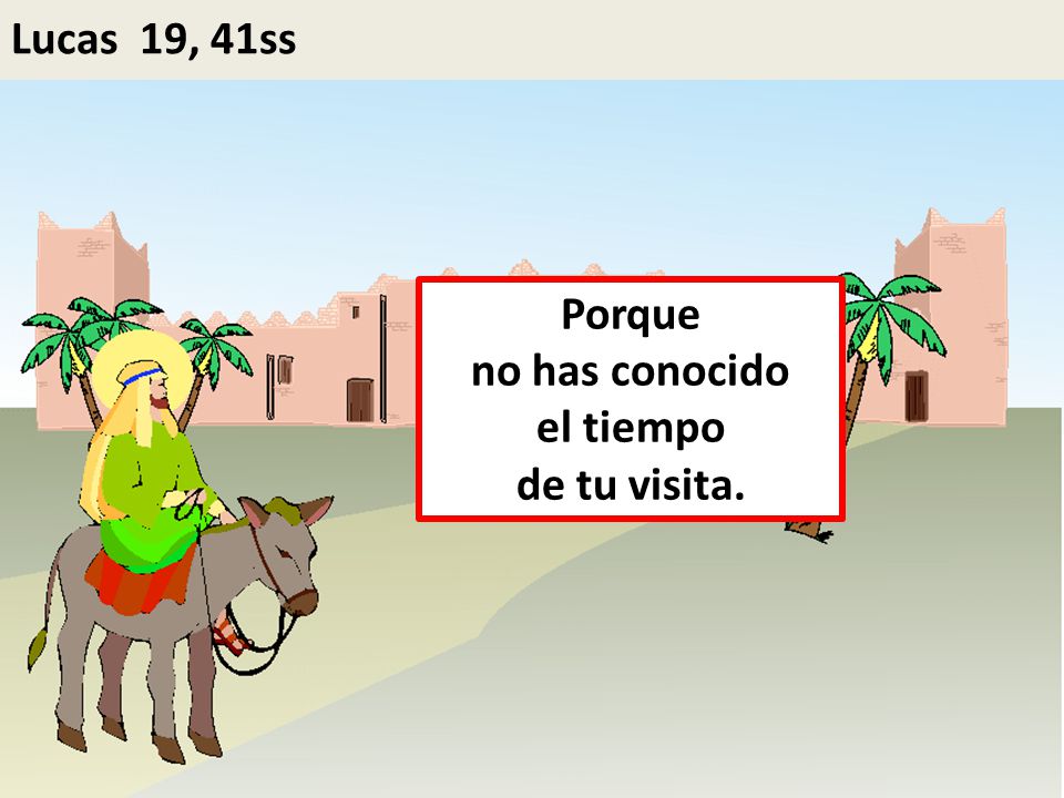 Porque no has conocido el tiempo de tu visita.