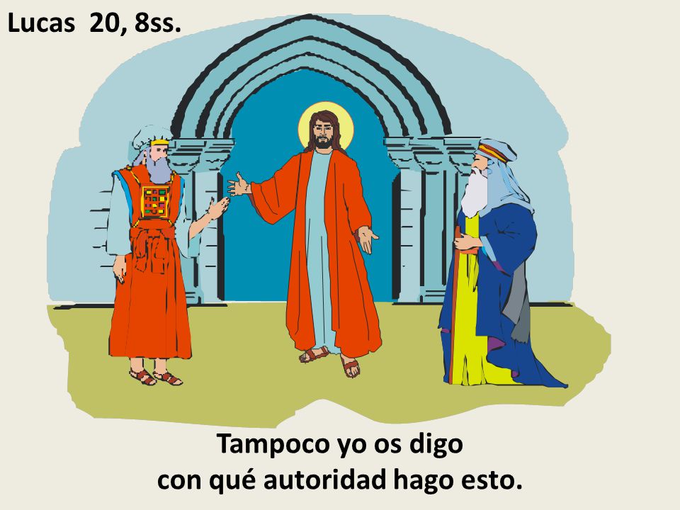 Tampoco yo os digo con qué autoridad hago esto.