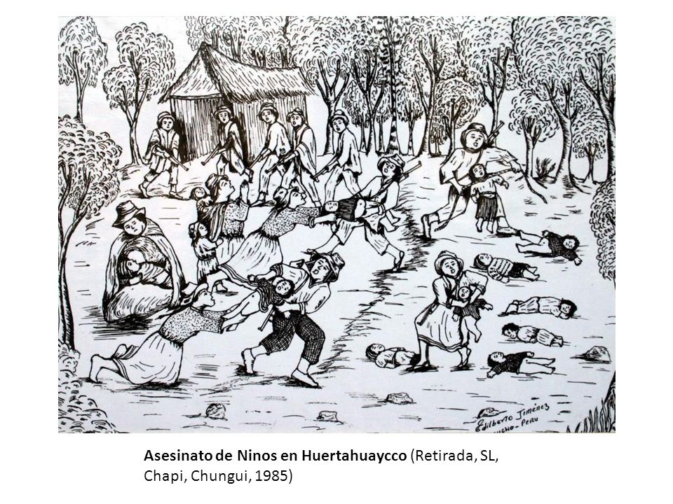 Asesinato de Ninos en Huertahuaycco (Retirada, SL, Chapi, Chungui, 1985)