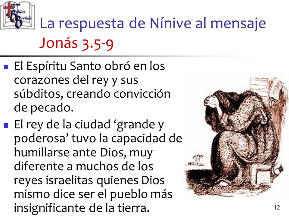 La respuesta de Nínive al mensaje Jonás 3.5-9