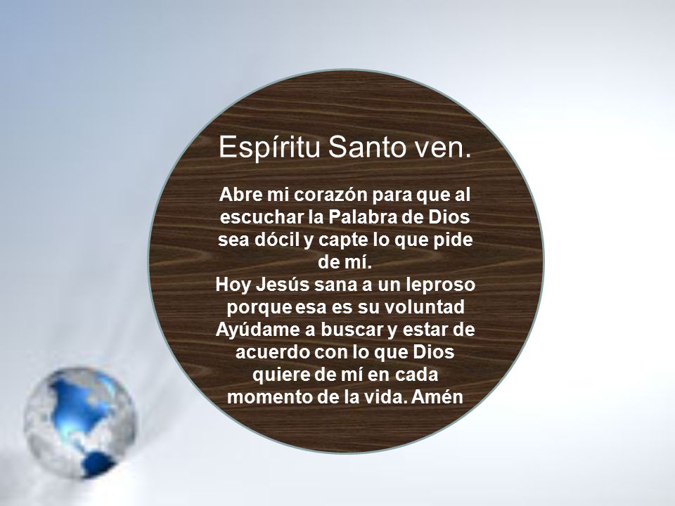 Hoy Jesús sana a un leproso porque esa es su voluntad