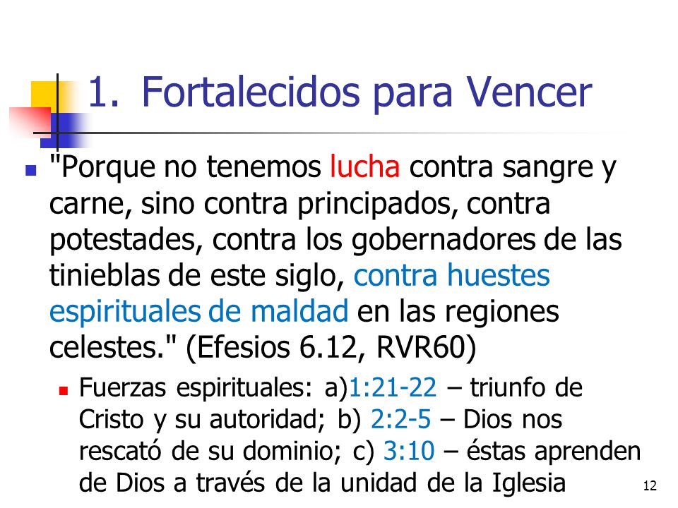 Fortalecidos para Vencer