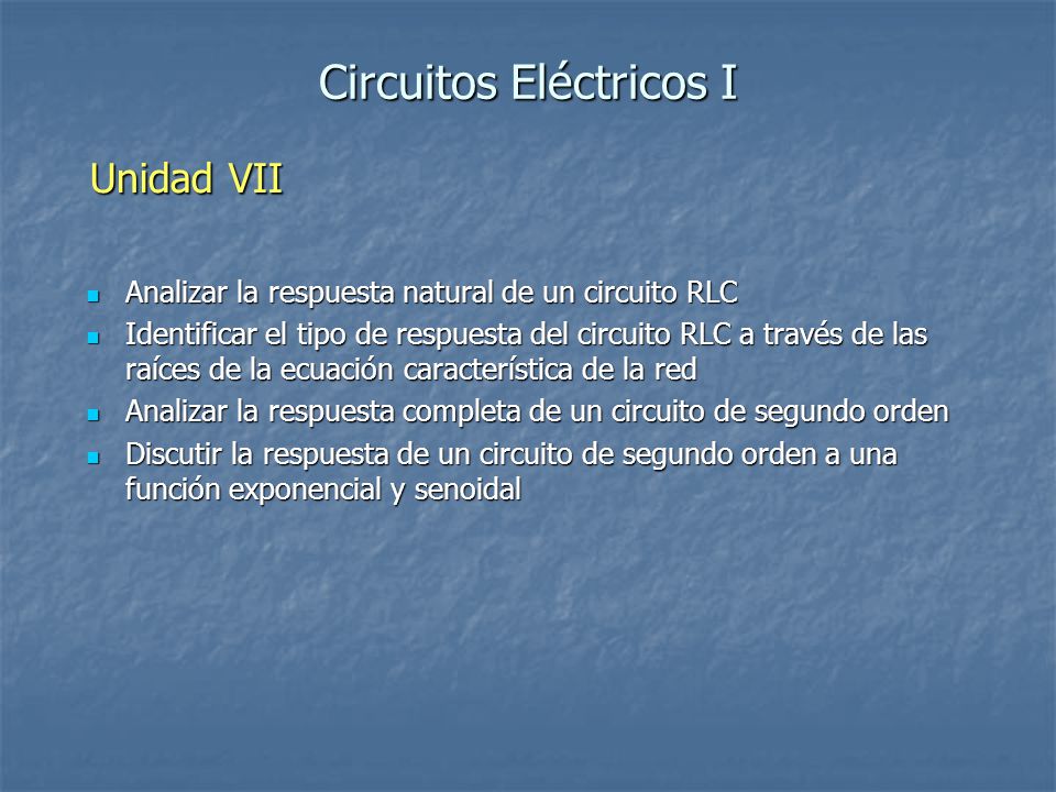 Circuitos Eléctricos I