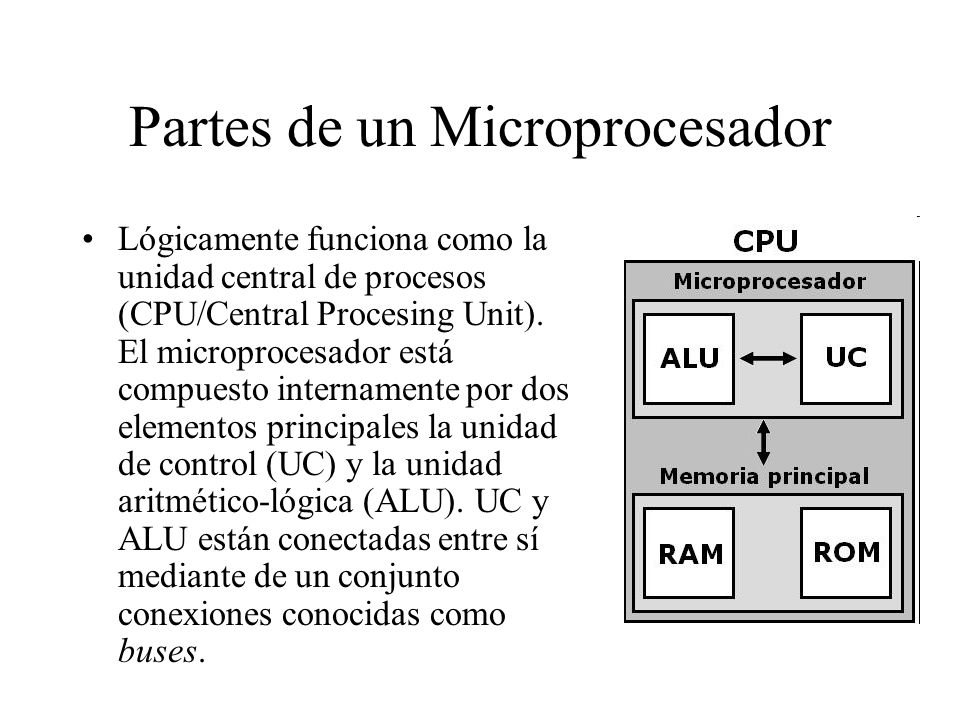 Partes de un Microprocesador