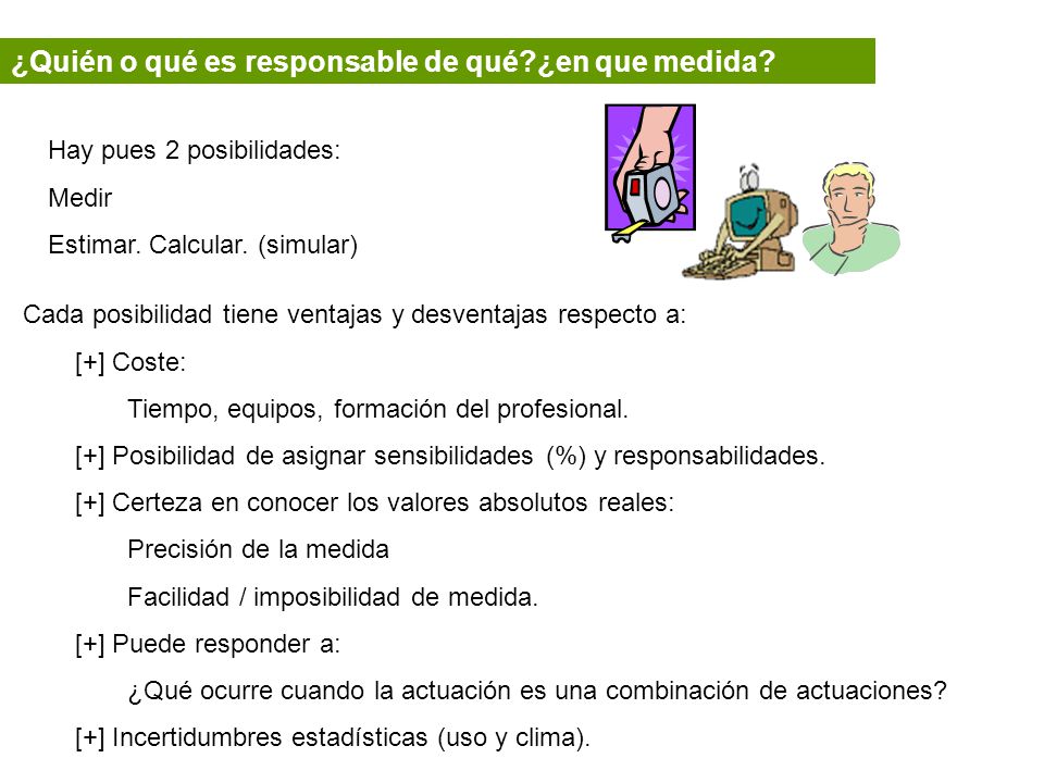 ¿Quién o qué es responsable de qué ¿en que medida