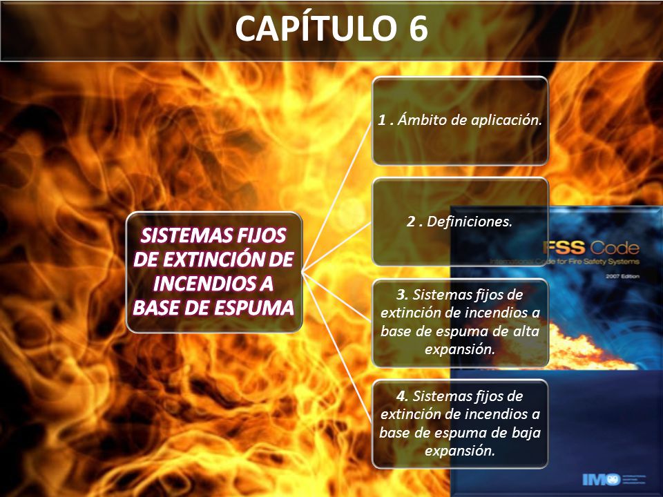 SISTEMAS FIJOS DE EXTINCIÓN DE INCENDIOS A BASE DE ESPUMA