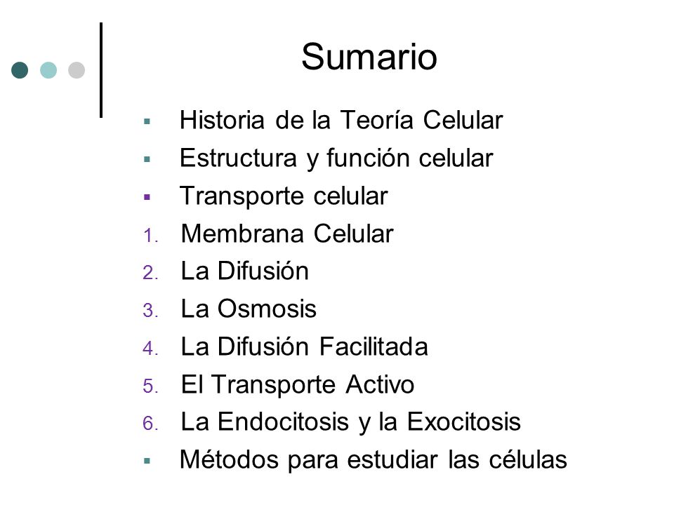 Sumario Historia de la Teoría Celular Estructura y función celular