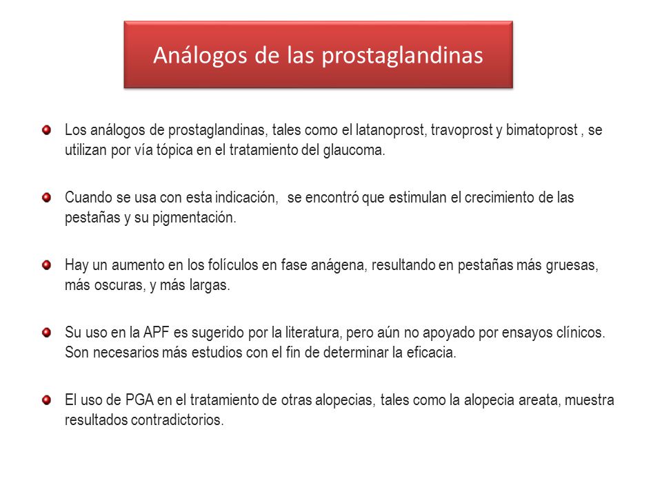 Análogos de las prostaglandinas